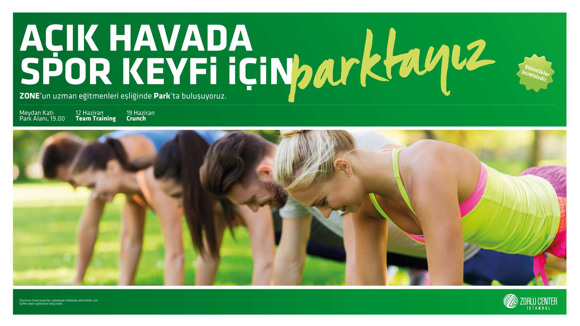 Zorlu’da ‘Açık Havada Spor’ keyfi