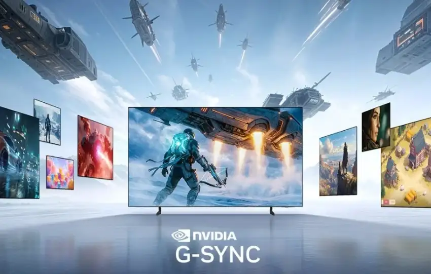 Samsung 2026 OLED TV ve Monitorlerinde NVIDIA® G SYNC® uyumuyla akici oyun performansi