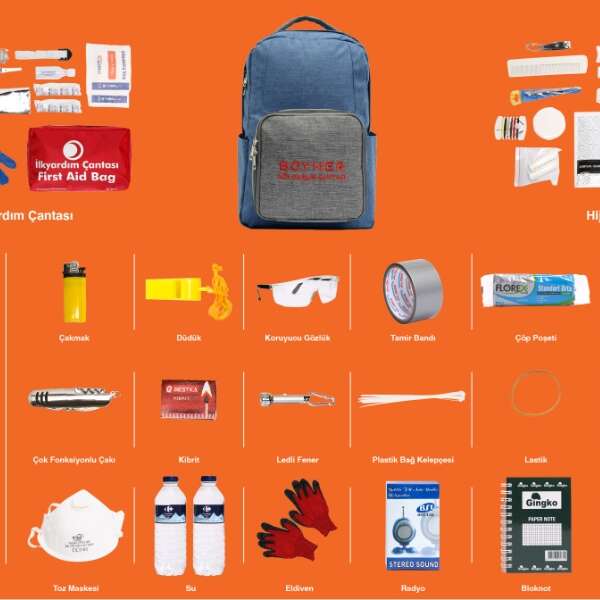 Boyner Grup çalışanlarına deprem çantası ulaştırdı