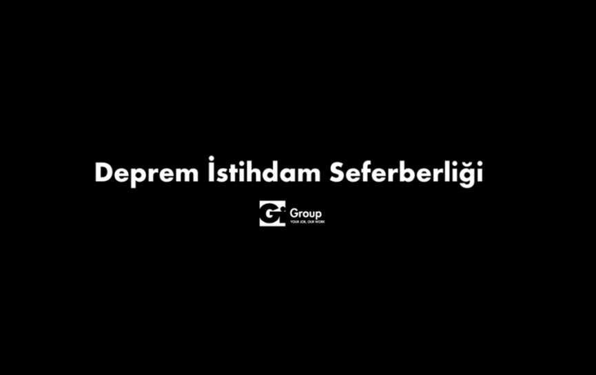 Gi Grouptan deprem istihdam seferberligi projesine destek