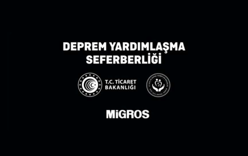 Migros deprem yardim