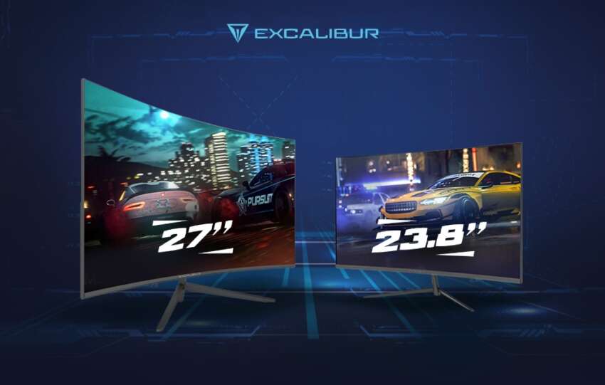Excalibur monitorlerle oyunlar daha keyifli calismak daha verimli