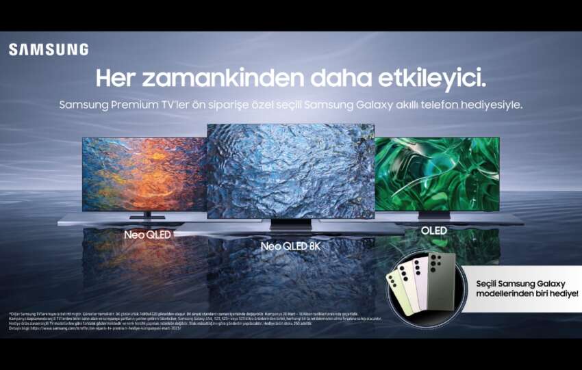 Samsungdan premium TV alacaklara on siparise ozel premium Galaxy akilli telefon hediyesi