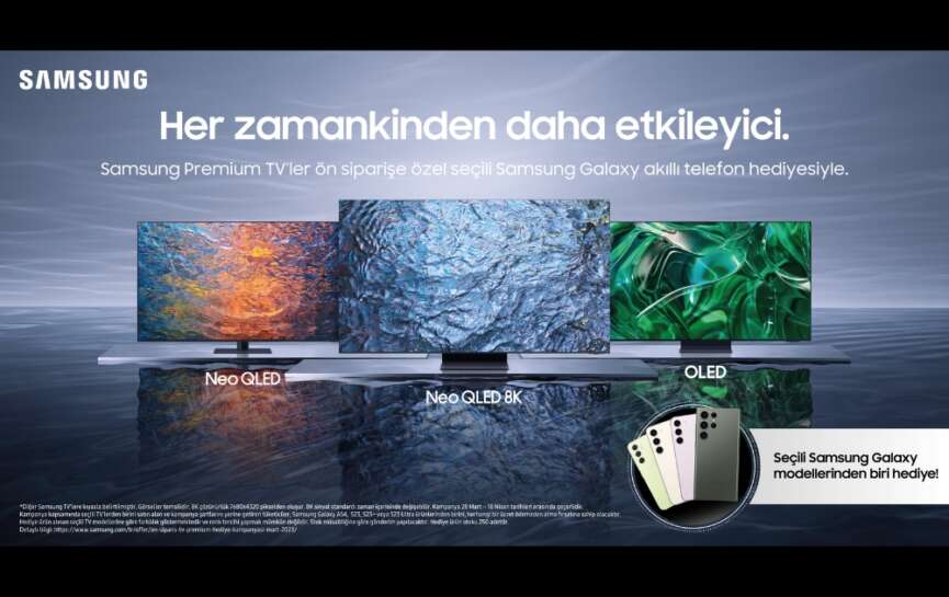 Samsungdan premium TV alacaklara on siparise ozel premium Galaxy akilli telefon hediyesi