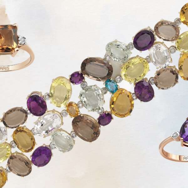 Erkmen Onbulak 3 Ariş Pırlanta baharın coşkusunu rengârenk taşlardan oluşan tasarımları ile karşılıyor