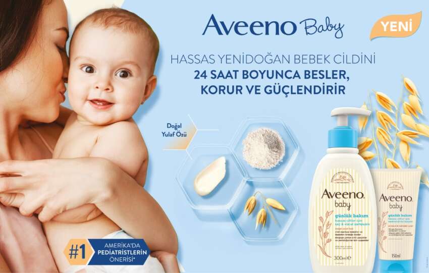 Aveenonun bebeklere ozel dogal yulaf ozlu gunluk bakim serisiyle tanisin