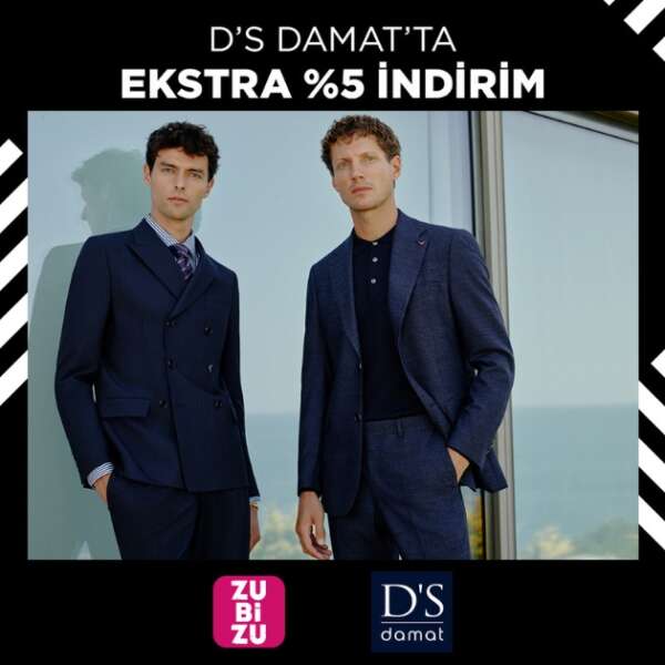 Erkmen Onbulak 4 D’S damat mağazalarında ZUBİZU’ya özel %5 indirim fırsatı