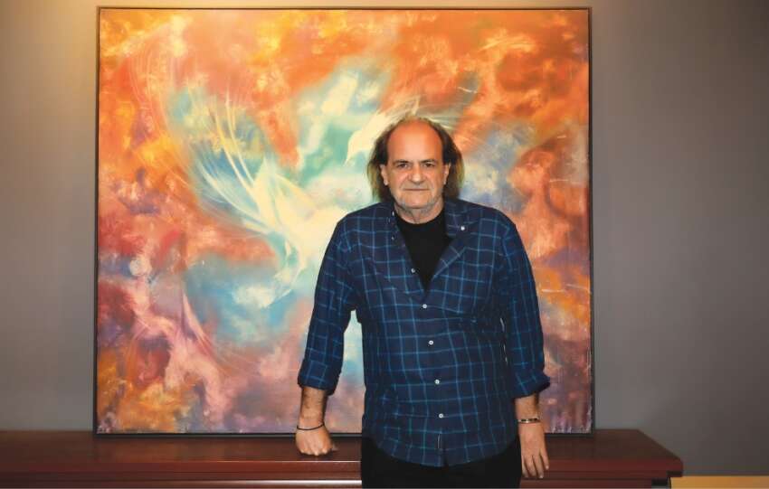 Spyros Georgas canli resim performansi ile Bilkent Centerda