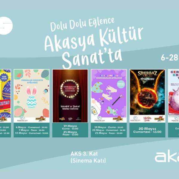 Akasya Kültür Sanat’ta birbirinden keyifli çocuk etkinlikleri bir arada!