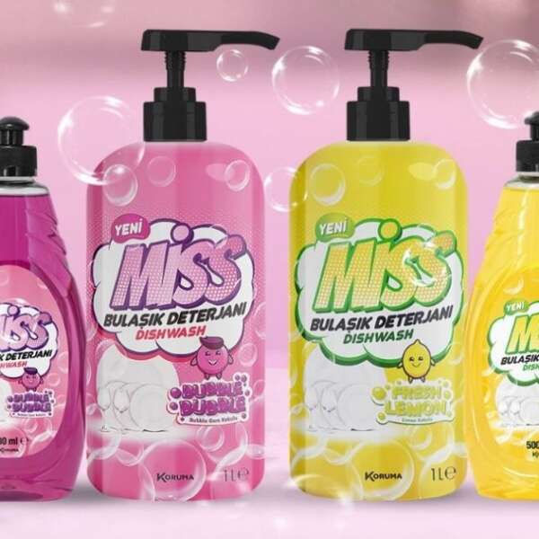 Yenilenen ambalajı ve eğlenceli kokusu ile bulaşıklar miss gibi