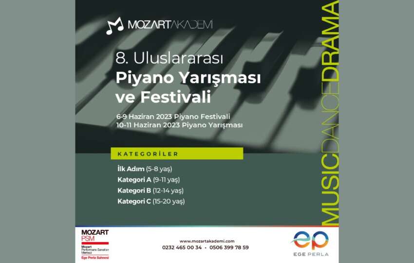 8. Uluslararasi piyano yarismasi ve festivali Ege Perlada