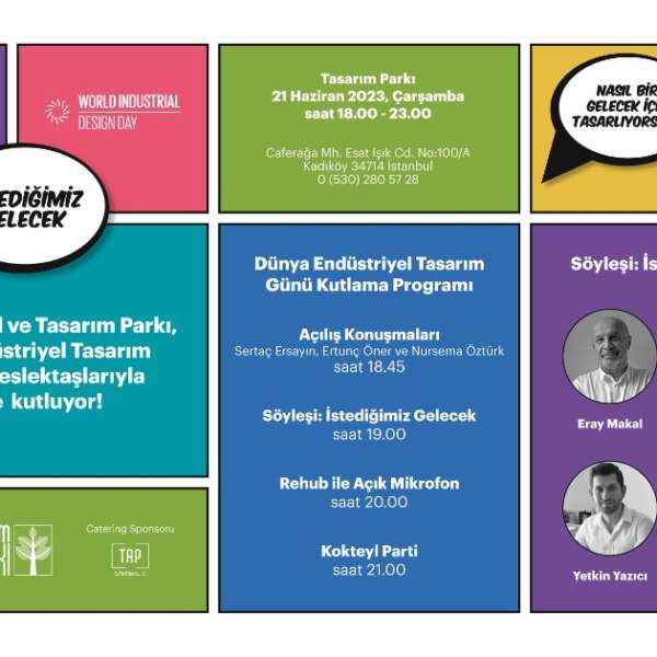 “Dünya Endüstriyel Tasarımcılar Günü” Tasarım Parkı’nda kutlanacak