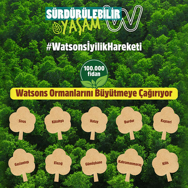 Watsons’tan ormansızlaşma ile mücadele taahhüdü
