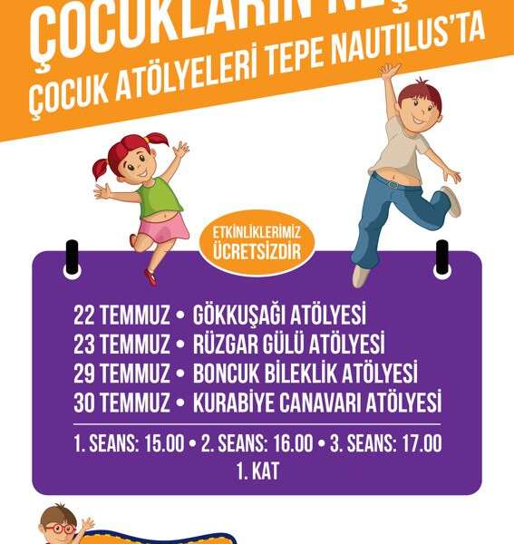 Tepe Nautilus’ta çocuklar yaratıcılıklarını keşfediyor