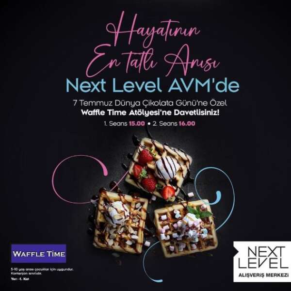 İlker Özçetin 12 Dünya Çikolata Günü’nde en tatlı atölye Next Level AVM’DE