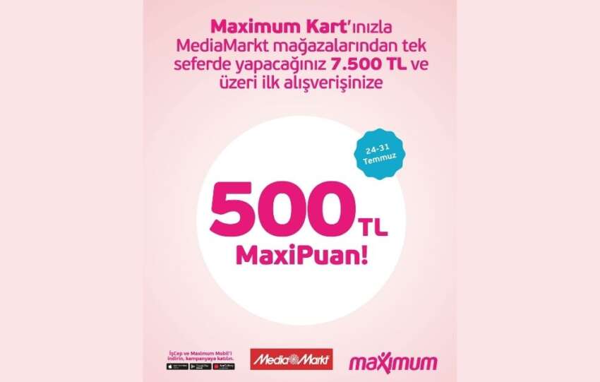 MediaMarktla 500 TL MaxiPuan firsati