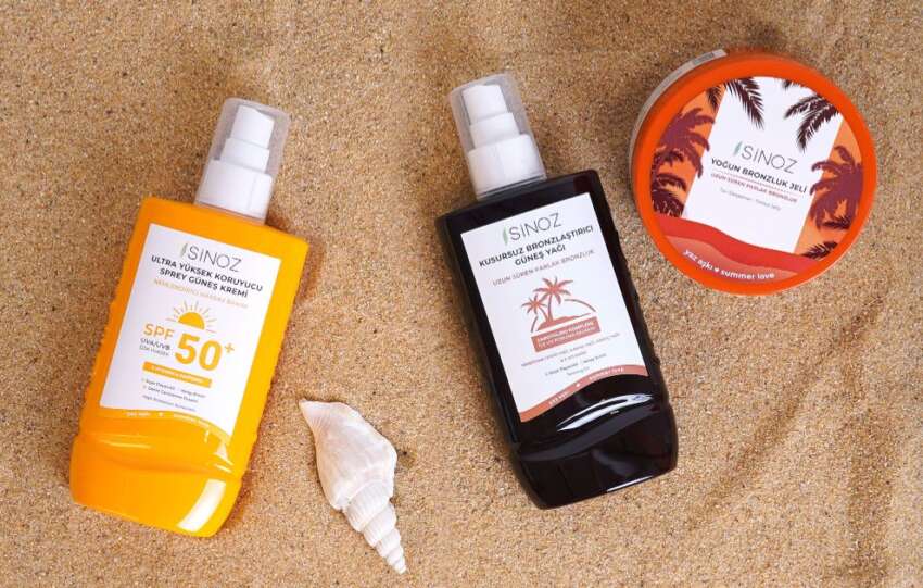 Sinozun 3 yeni gunes urunu ile cildiniz yaz boyu kusursuz ve koruma altinda