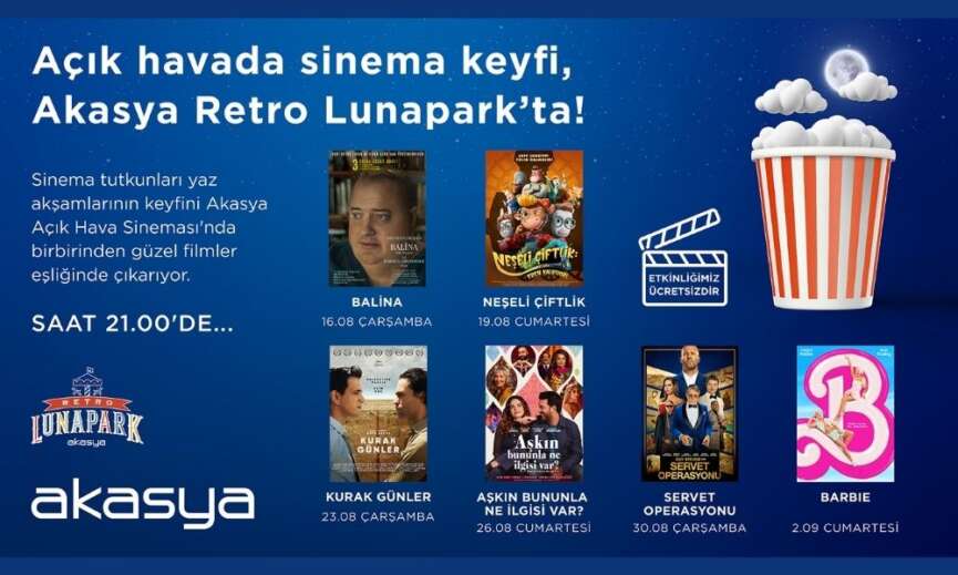 Akasya Acik Hava Sinemasi icin geri sayim basladi