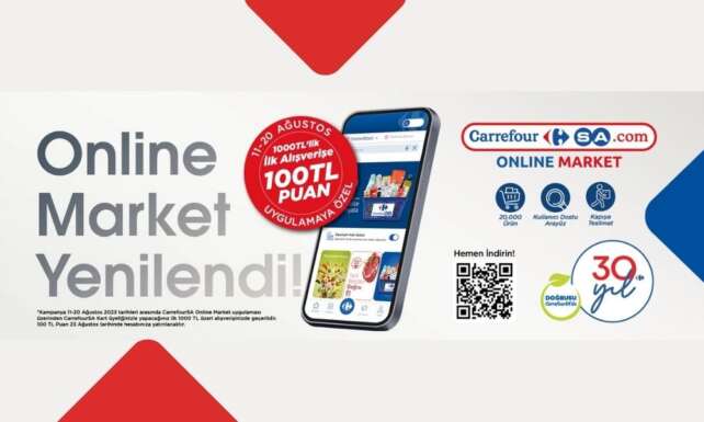 CarrefourSA Online Market uygulamasi yenilendi