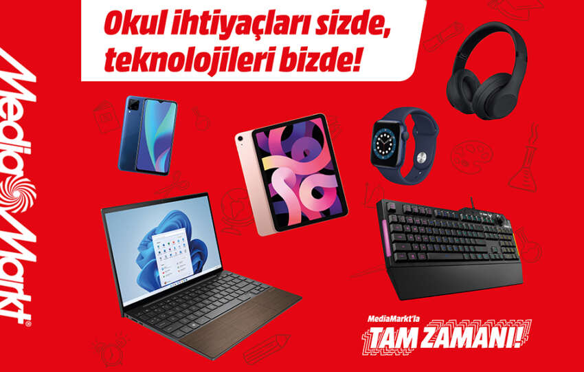 MediaMarktin ‘Okula Donus kampanyasi farkli urunlerle devam ediyor