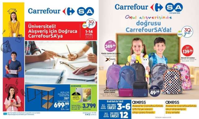 Okul ihtiyaci icin alisverisin dogrusu CarrefourSAda