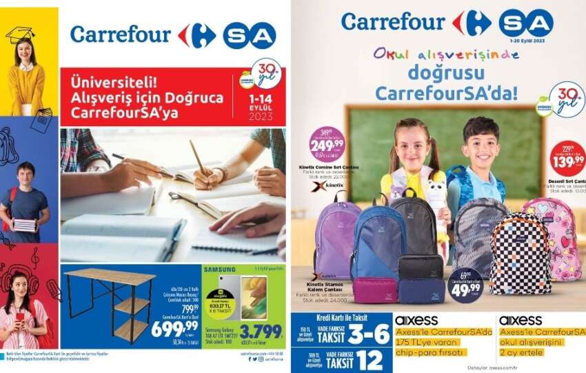 Okul ihtiyaci icin alisverisin dogrusu CarrefourSAda