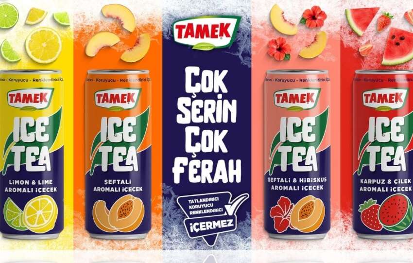 Tamekten farkli lezzet secenekleri ile yepyeni bir soguk cay deneyimi