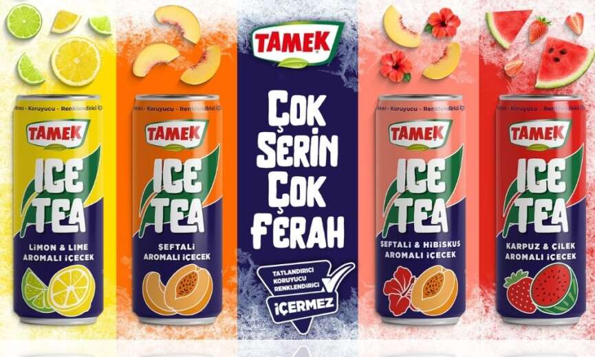 Tamekten farkli lezzet secenekleri ile yepyeni bir soguk cay deneyimi