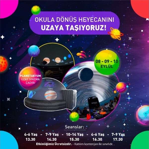 İlkay Keskin 12 Beylikdüzü Migros AVM, okula dönüş heyecanını uzaya taşıyor