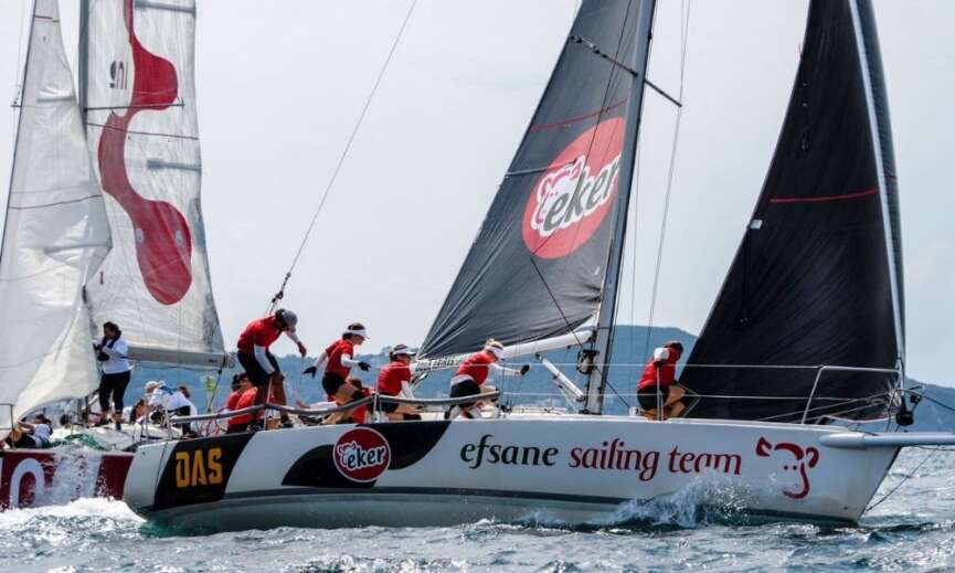 Eker Sailing Team 8. Deniz Kizi Uluslararasi Yelken Kupasinda birinci oldu