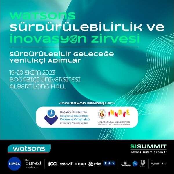 Halil İbrahim Zeytin 12 Watsons Sürdürülebilirlik ve İnovasyon Zirvesi “Sürdürülebilir Geleceğe Yenilikçi Adımlar” temasıyla gerçekleşiyor !