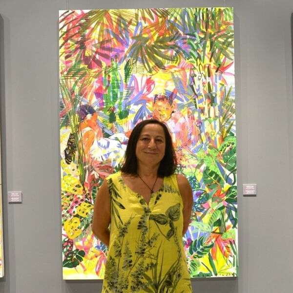 Halil İbrahim Zeytin 2 Zeliha Akçaoğlu’nun “Gizli Bahçeler” resim sergisine büyük ilgi