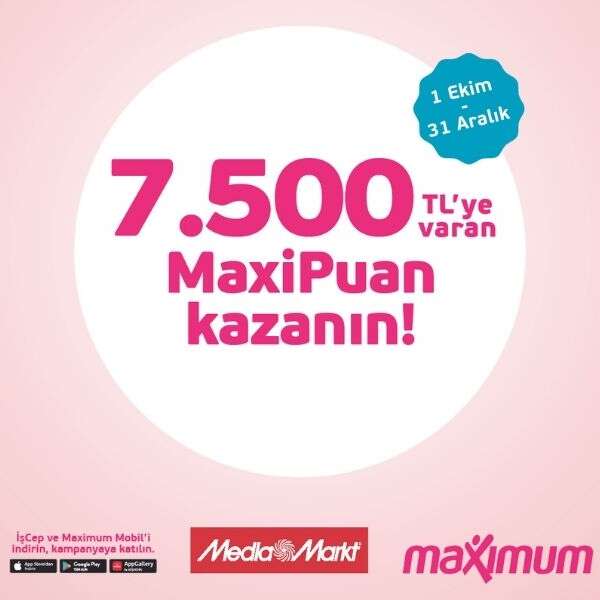 MediaMarkt’la 7.500 TL MaxiPuan fırsatı