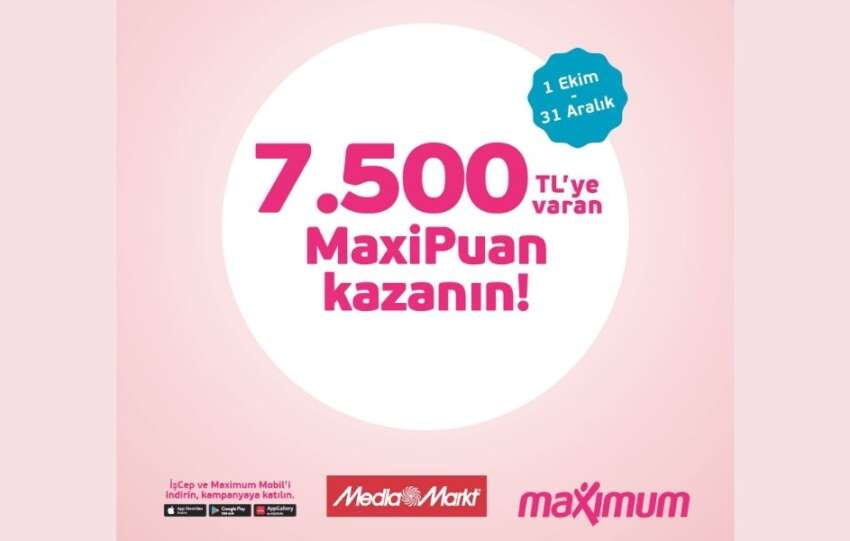 MediaMarktla 7.500 TL MaxiPuan firsati
