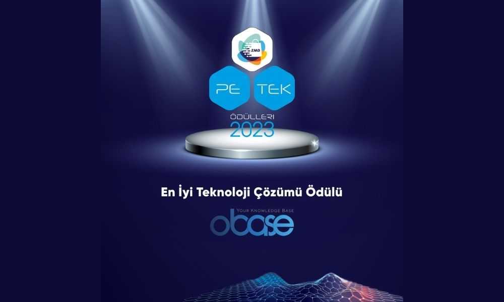 Petek ödüllerinde bir kez daha “En İyi Teknoloji” ödülü OBASE’in