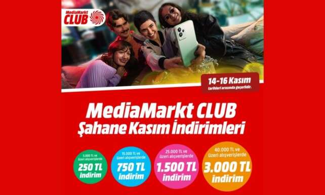 MediaMarkttan CLUB uyelerine ozel 3.000 TLye varan indirim