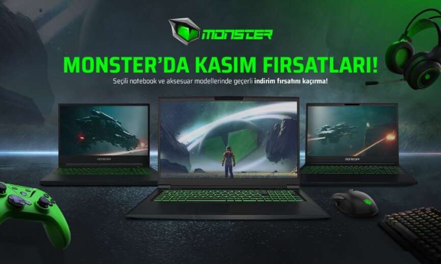 Monster Notebooklarda kasim ayina ozel indirimler