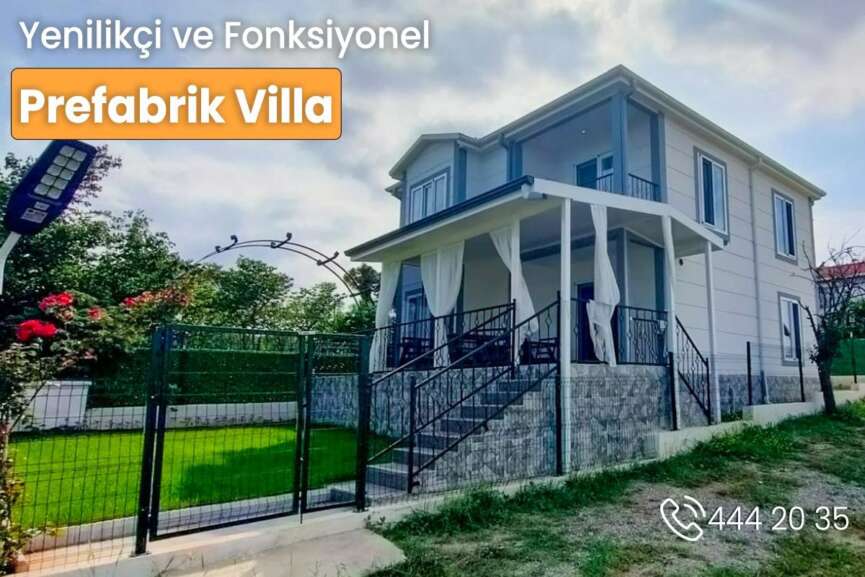 Yenilikci ve Fonksiyonek Prefabrik Villa