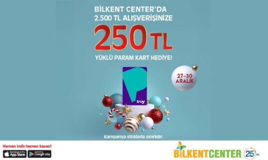 Kazandiran alisverisin adresi Bilkent Center