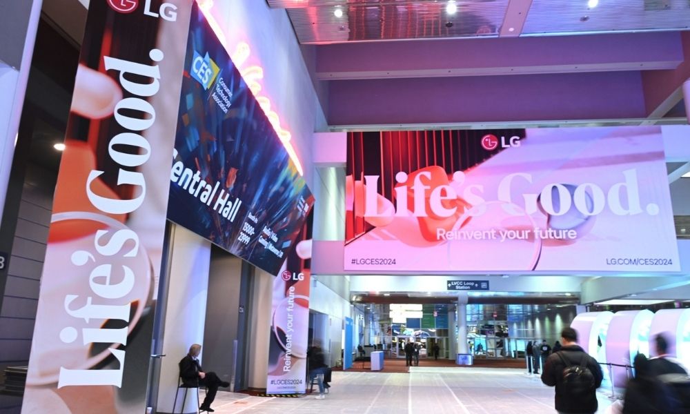 LG CES 2024te son yeniliklerini sergiliyor
