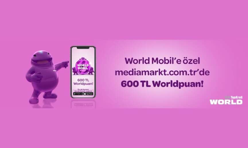 MediaMarktta 10.000 TL ve uzeri alisveris yapin 600 TL Worldpuan kazanin