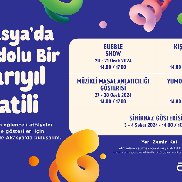 Yarıyıl tatilinde eğlencenin merkezi Akasya