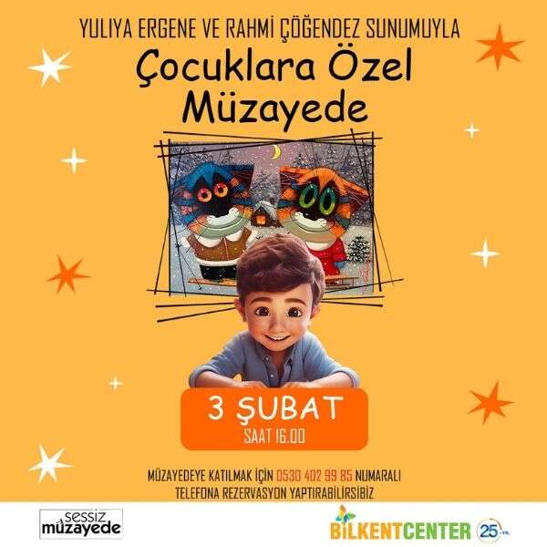 Çocuklara özel müzayede Bilkent Center’da