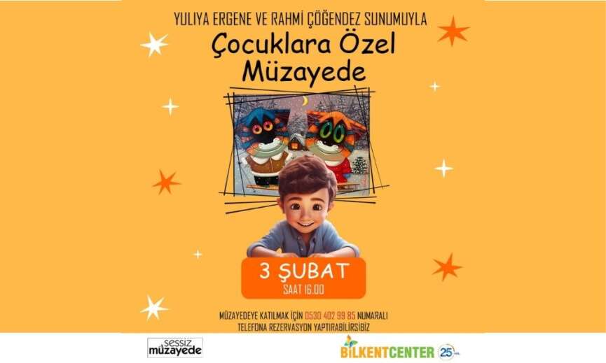 Cocuklara ozel muzayede Bilkent Centerda