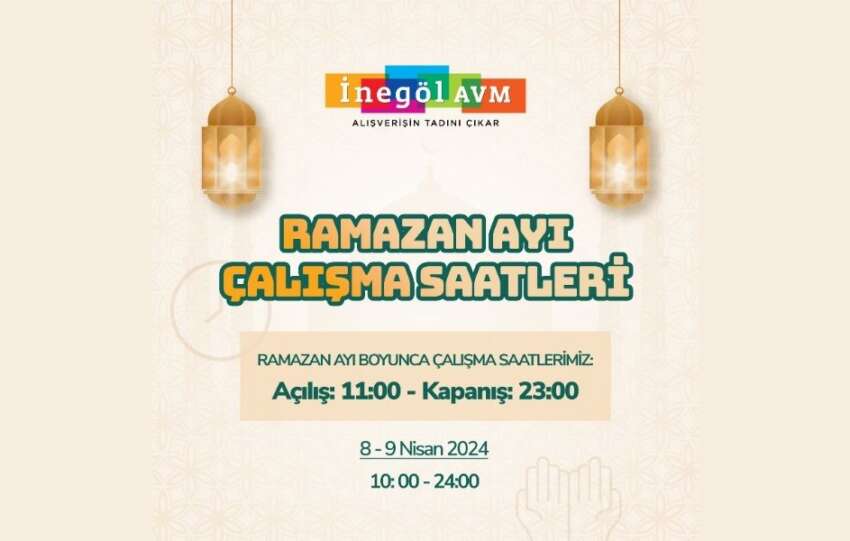 Inegol AVMde ramazan etkinlikleri basliyor