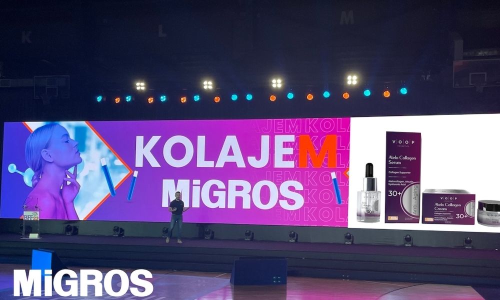 Migros, kolajen içeren kozmetik ürünlerini Voop markasıyla raflarına taşıyor