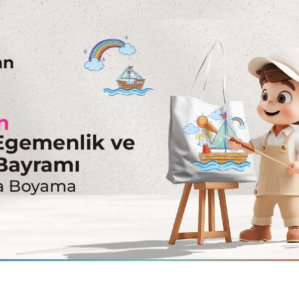 23 Nisan Çocuk Bayramı bez çanta boyama atölyesi Ege Perla’da sizi bekliyor