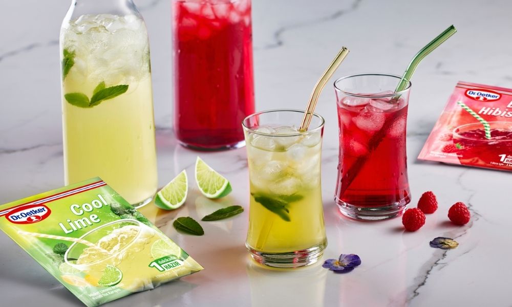 Dr. Oetker’den ferahlık veren lezzetler; Cool Lime ve Berry Hibiscus