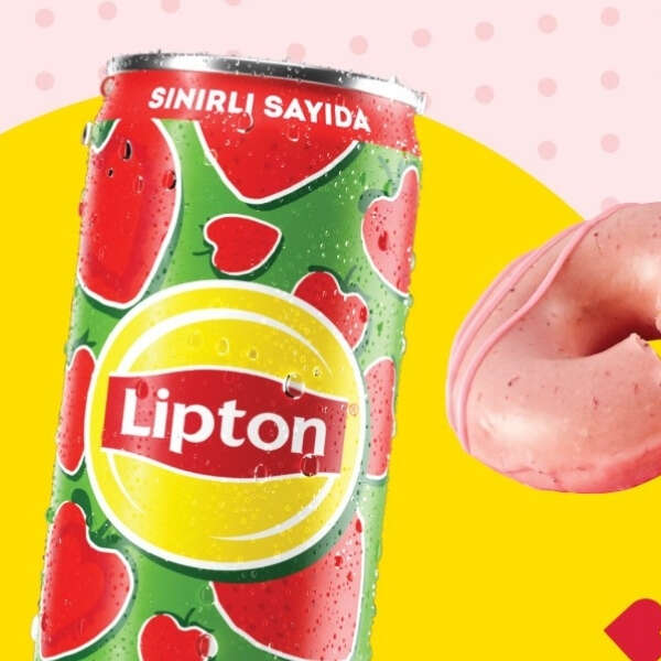 Lipton Ice Tea ve Krispy Kreme işbirliği ilhamını Çilek Aşkı’ndan alıyor