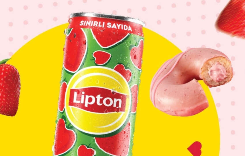 Lipton Ice Tea ve Krispy Kreme isbirligi ilhamini Cilek Askindan aliyor